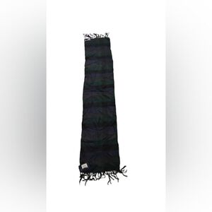 NWT Club Room Plaid 100% Cashmere Fringed Scarf OS
